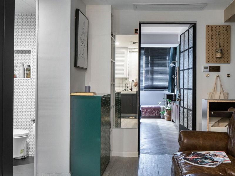 重慶江與城10平米小戶型裝修設(shè)計(jì)效果圖_簡(jiǎn)約風(fēng)格樓房裝修設(shè)計(jì)圖片